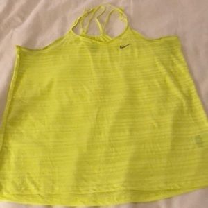Bright yellow tank